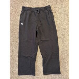 Under Armour Sweatpants Mens XL Black Rival Fleece Straight Leg Athletic Pants